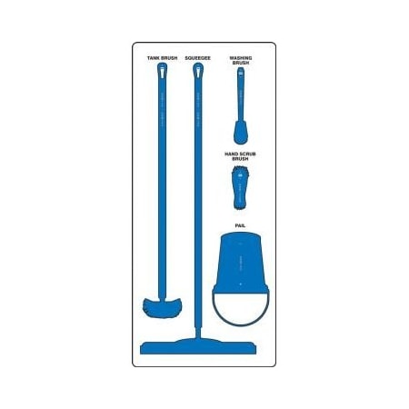 Accuform WET ZONE STOREBOARDS PSB111WTBU PSB111WTBU